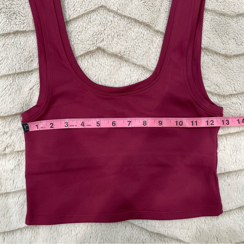 NWOT Terez TLC Crop Top in Black Raspberry - Picture 6 of 6